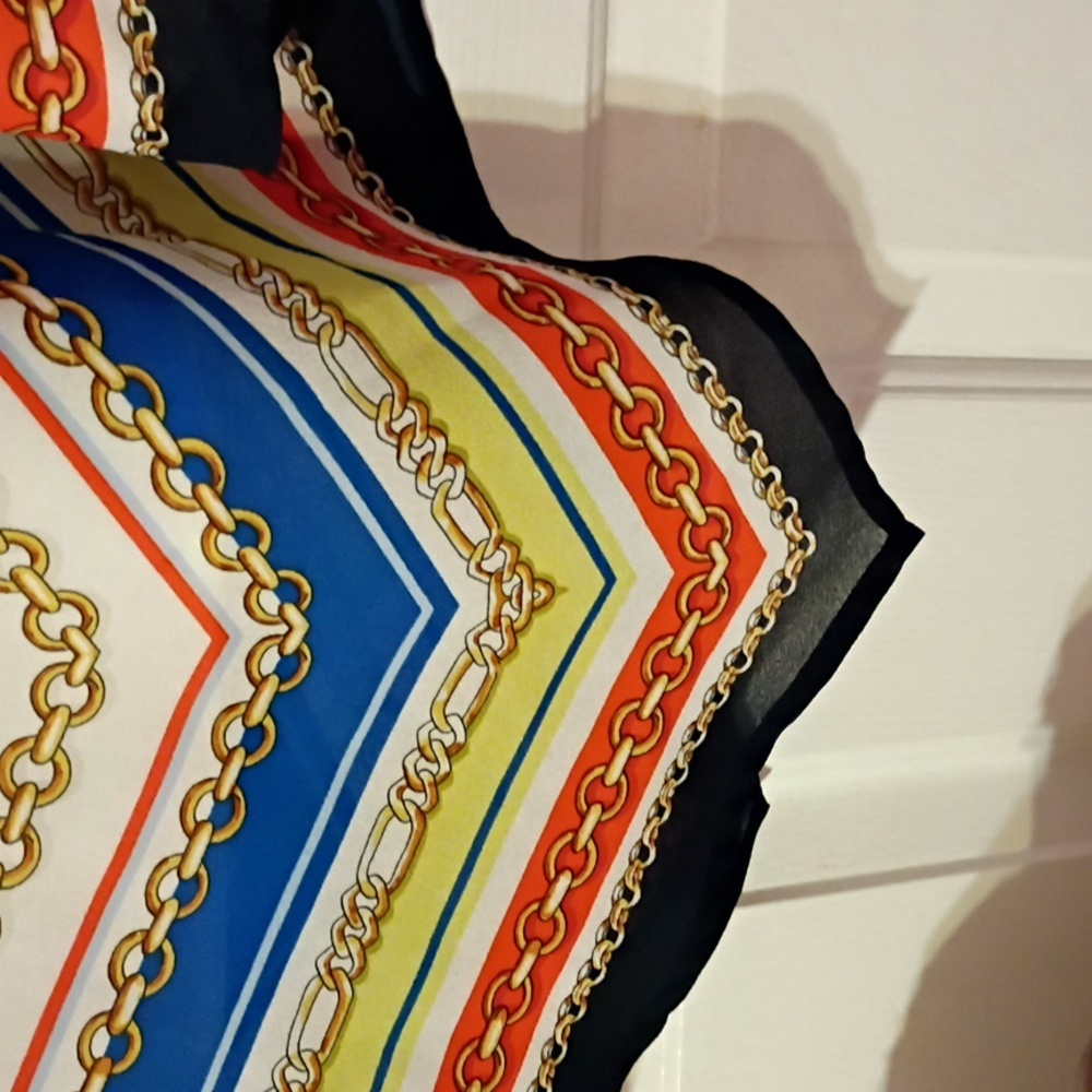 Ruby Rd. Multicolor Chevron Blouse - Picture 4 of 8